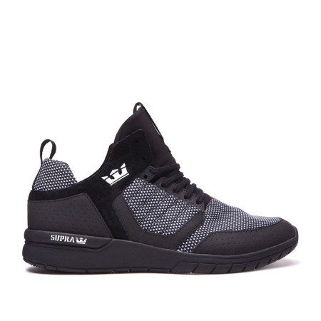 Supra Method Mens High Tops Shoes Black UK 58EAU